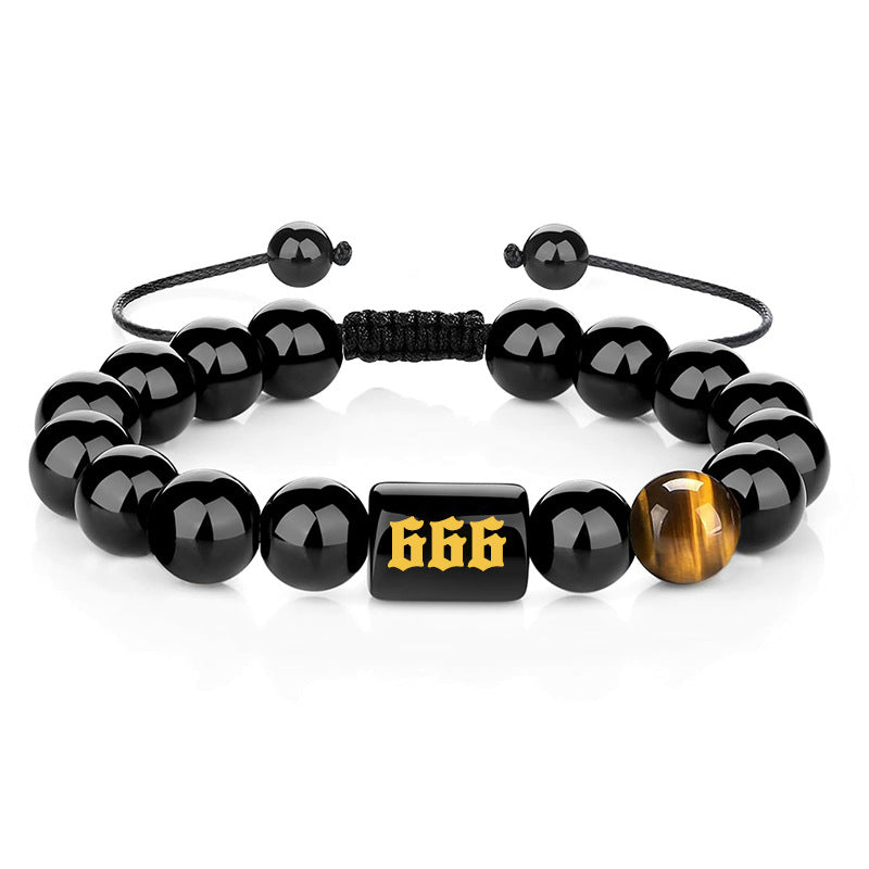 Angel Number Obsidian Protection Bracelets