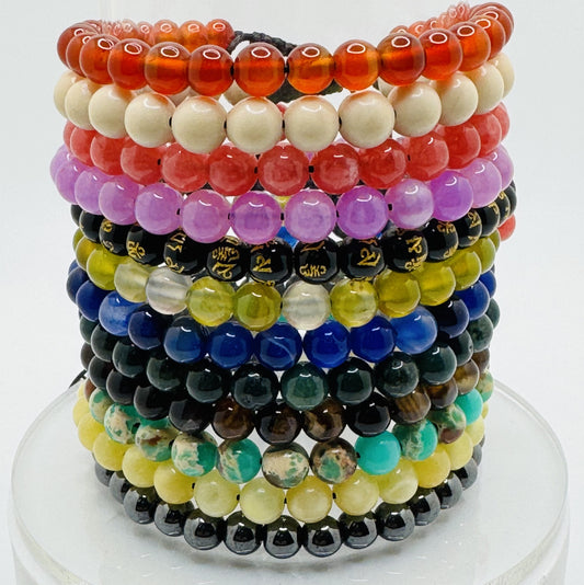 Natural Stone Crystal Beaded Bracelets