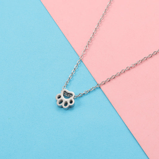 Cat's Paw Necklace in Gold or Silver