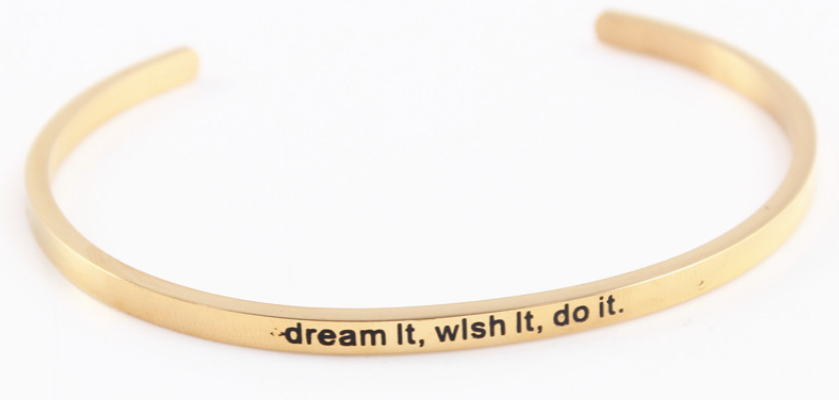 Inspirational Gold Cuff Bracelets