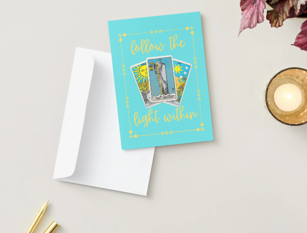 Mystical Tarot Greeting Cards – Fortune, Wisdom & Magic