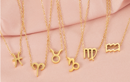 Gold Zodiac Symbol Necklace