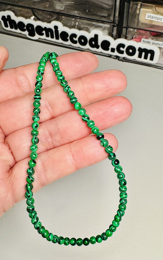 Malachite Beaded Necklace
