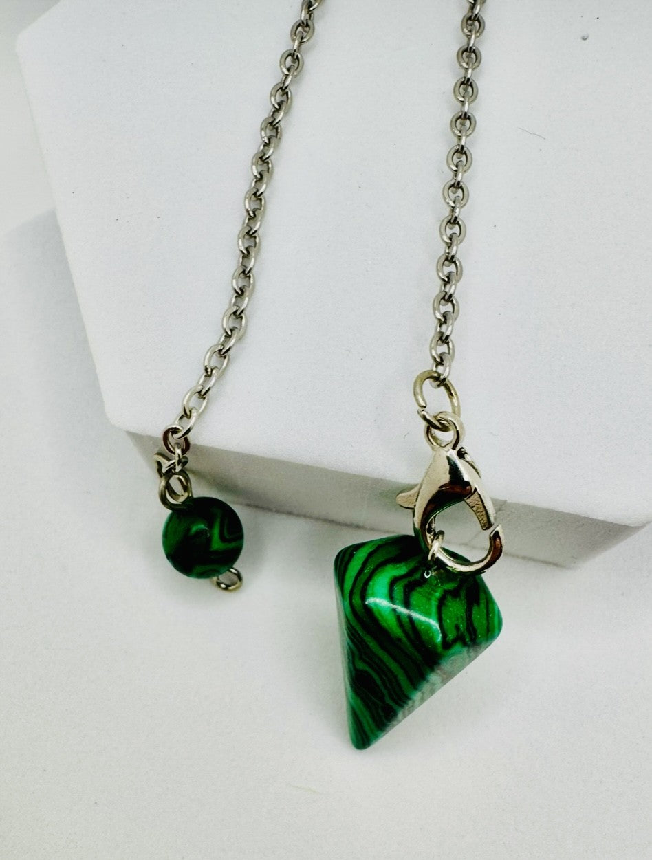 Pendulums with silver chains