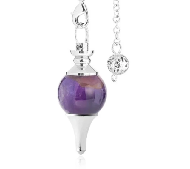 Pendulums with silver chains