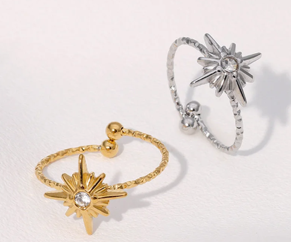 Brilliant Awn Star Ring