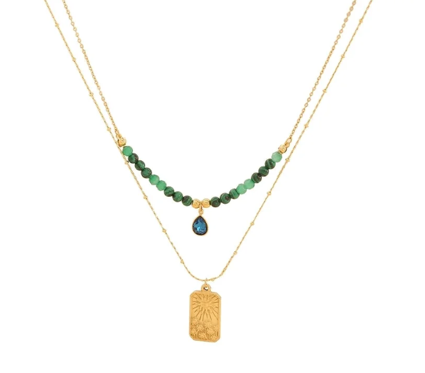 Tarot & Malachite Radiance Necklace