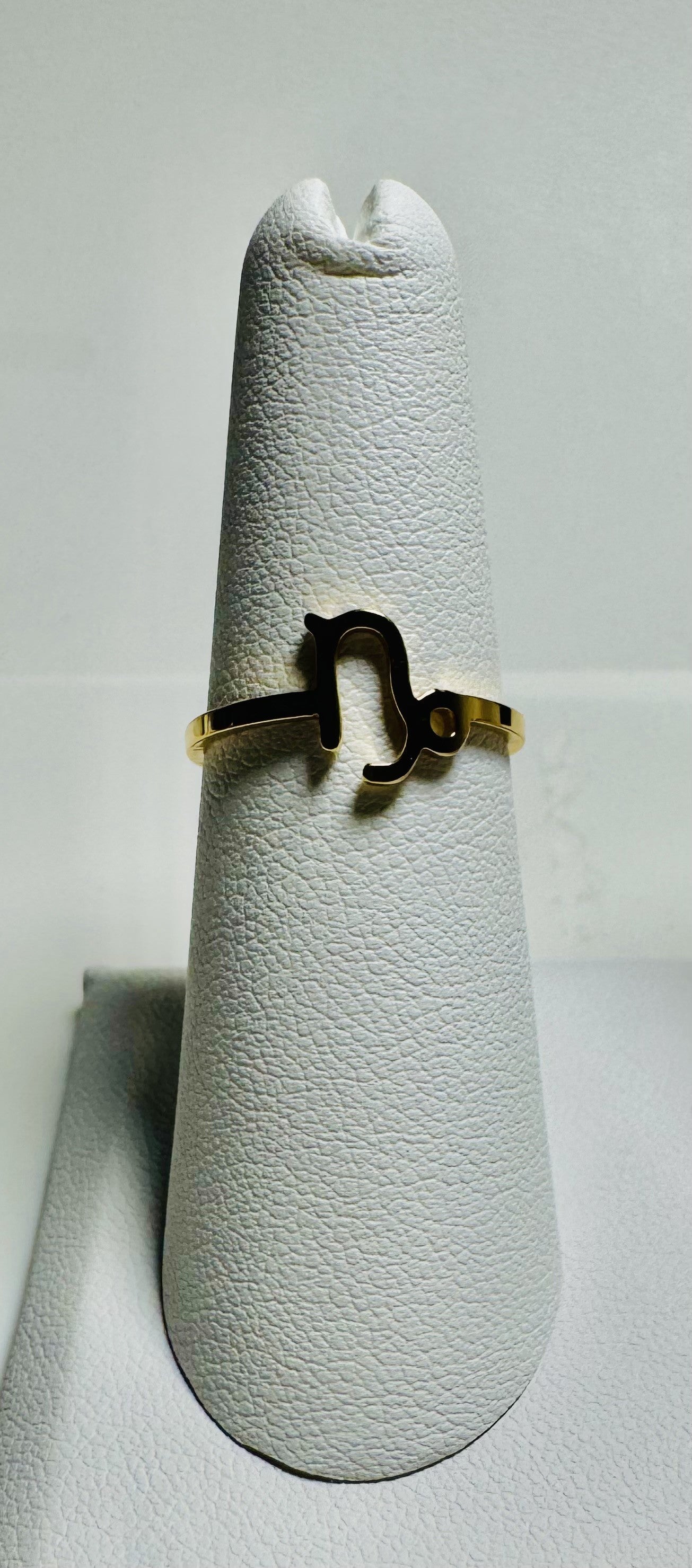 Zodiac Symbol Gold Ring