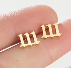 The Celestial Angel Numbers Earrings in Gold or Silver