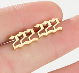 The Celestial Angel Numbers Earrings in Gold or Silver