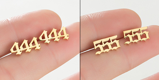 The Celestial Angel Numbers Earrings in Gold or Silver
