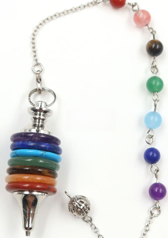 Pendulums with silver chains