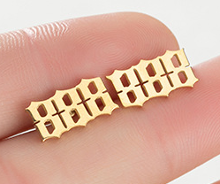 The Celestial Angel Numbers Earrings in Gold or Silver