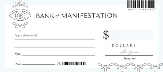 Blank Manifestation Checks |Abundance Prosperity, Gratitude (Digital Download)