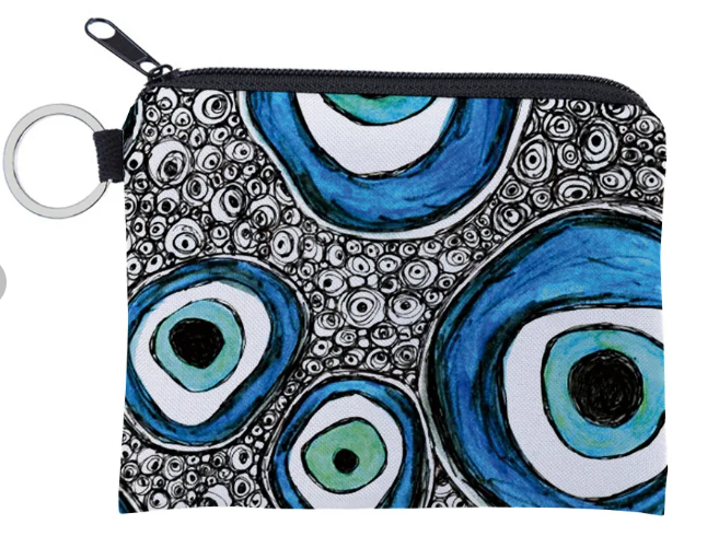 Lucky Eye Coin Purse & Keychain – Blue Protection Charm