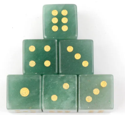 Gemstone Dice – Semi-Precious Stone Divination & Game Dice