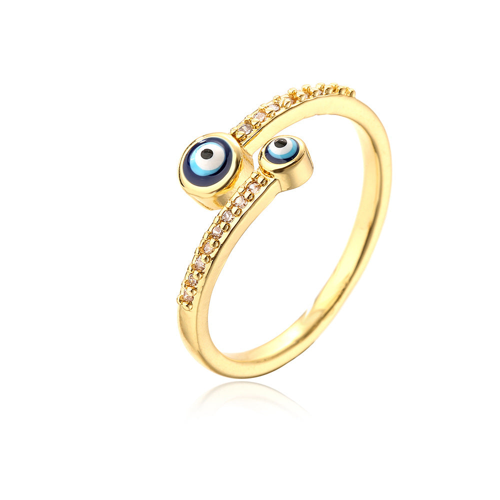 Double Lucky Eye Ring