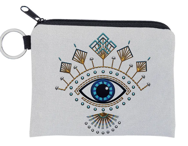 Lucky Eye Coin Purse & Keychain – Blue Protection Charm