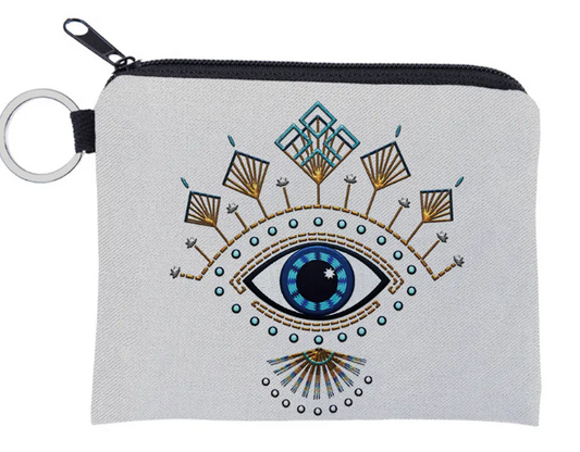 Lucky Eye Coin Purse & Key Ring – Blue Protection Charm