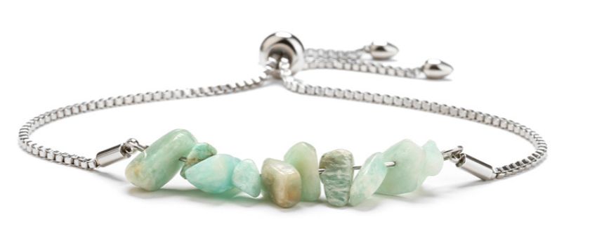 Magical Amazonite Crystal & Steel Bracelets