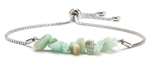 Magical Amazonite Crystal & Steel Bracelets
