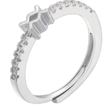 Zodiac Symbol Rings-Embedded Symbol Band in Gold or Silver