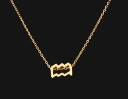 Gold Zodiac Symbol Necklace