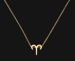 Gold Zodiac Symbol Necklace