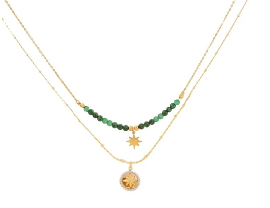 Guiding Star & Malachite Necklace