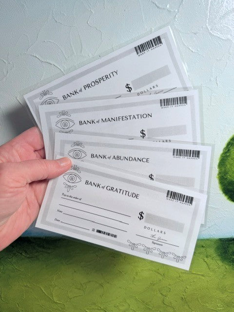 Manifestation Checks – Reusable Abundance & Prosperity Checks | Genie Picks