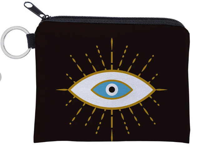Lucky Eye Coin Purse & Keychain – Blue Protection Charm