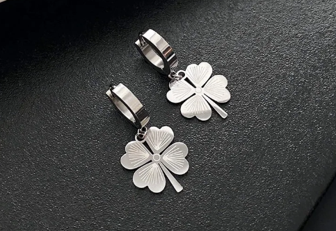 Lucky Clover Drop Earrings