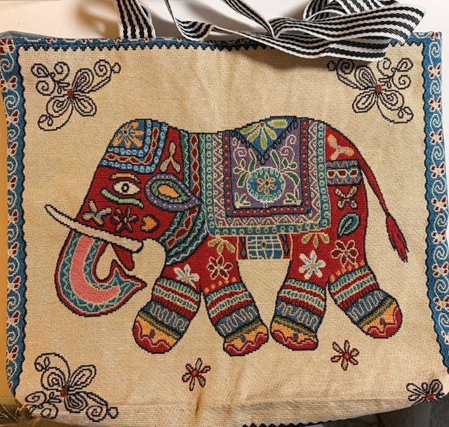 Elephant of Good Fortune Canvas Tote Bag
