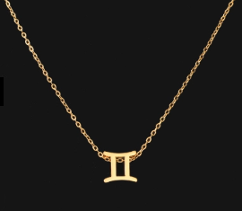 Gold Zodiac Symbol Necklace