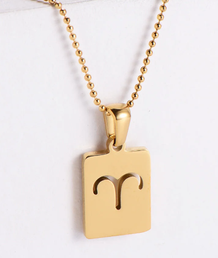 Zodiac Symbol Gold Necklace