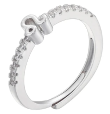 Zodiac Symbol Rings-Embedded Symbol Band in Gold or Silver