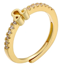 Zodiac Symbol Rings-Embedded Symbol Band in Gold or Silver