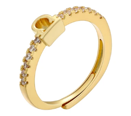 Zodiac Symbol Rings-Embedded Symbol Band in Gold or Silver