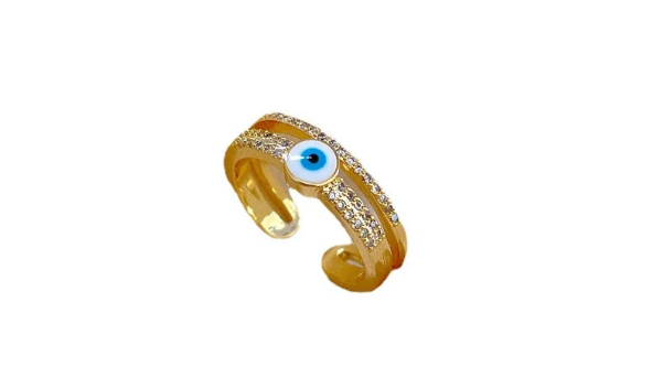 Twin Band Lucky Eye Ring