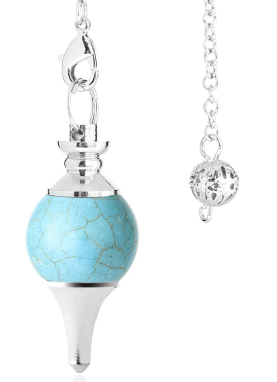 Pendulums with silver chains