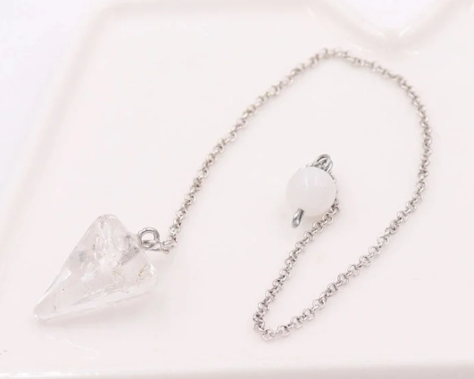 Pendulums with silver chains