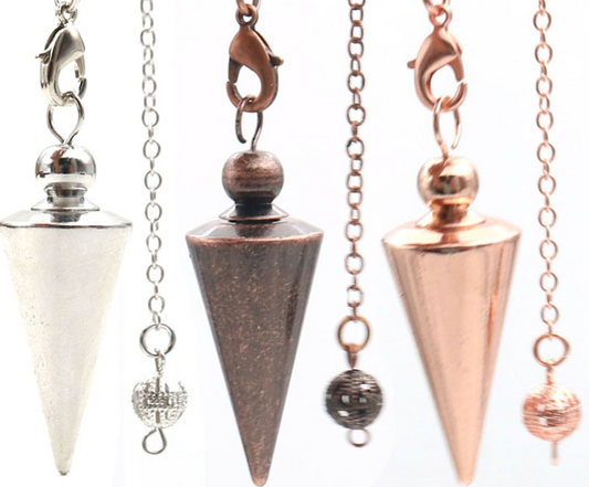 Pendulums with silver chains