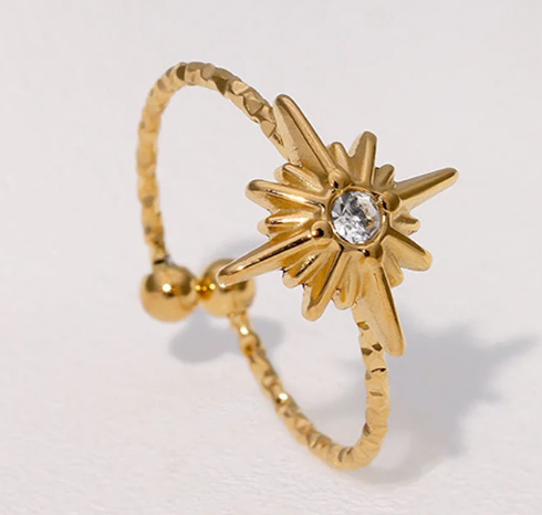 Brilliant Awn Star Ring