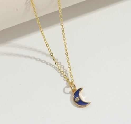 Moon Magic Necklace - Royal Blue or Lake Blue