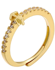 Zodiac Symbol Rings-Embedded Symbol Band in Gold or Silver