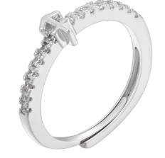 Zodiac Symbol Rings-Embedded Symbol Band in Gold or Silver