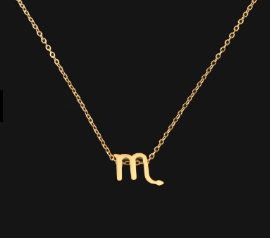 Gold Zodiac Symbol Necklace