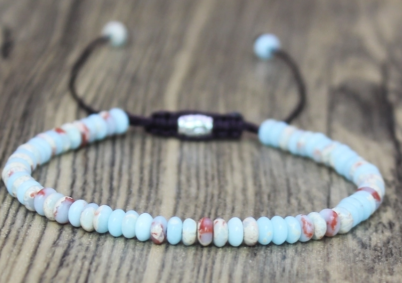 Warm Shoushan Stone Beaded Bracelet