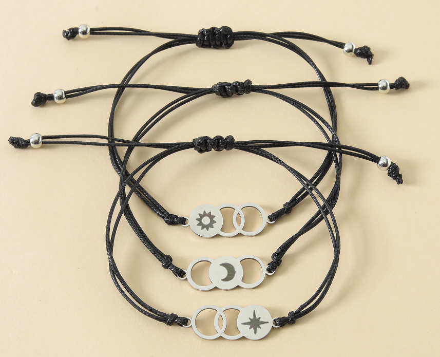 Celestial Wishes Bracelet Set - Sun, Moon & Star