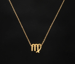 Gold Zodiac Symbol Necklace
